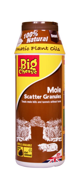 Big Cheese Mole Scatter Granules container on a white background