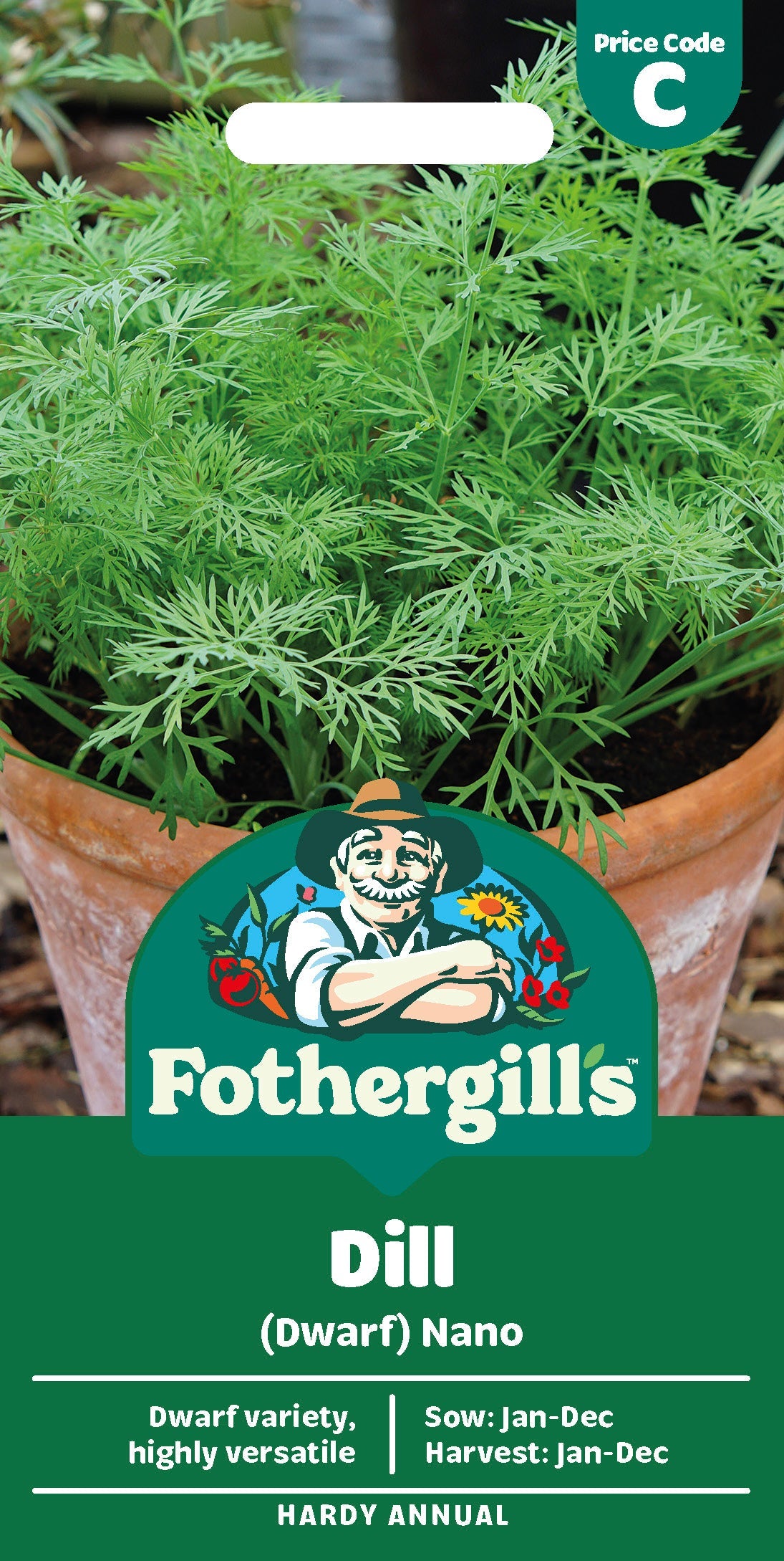 Mr Fothergill's Dill (Dwarf) Nano Seeds Packet