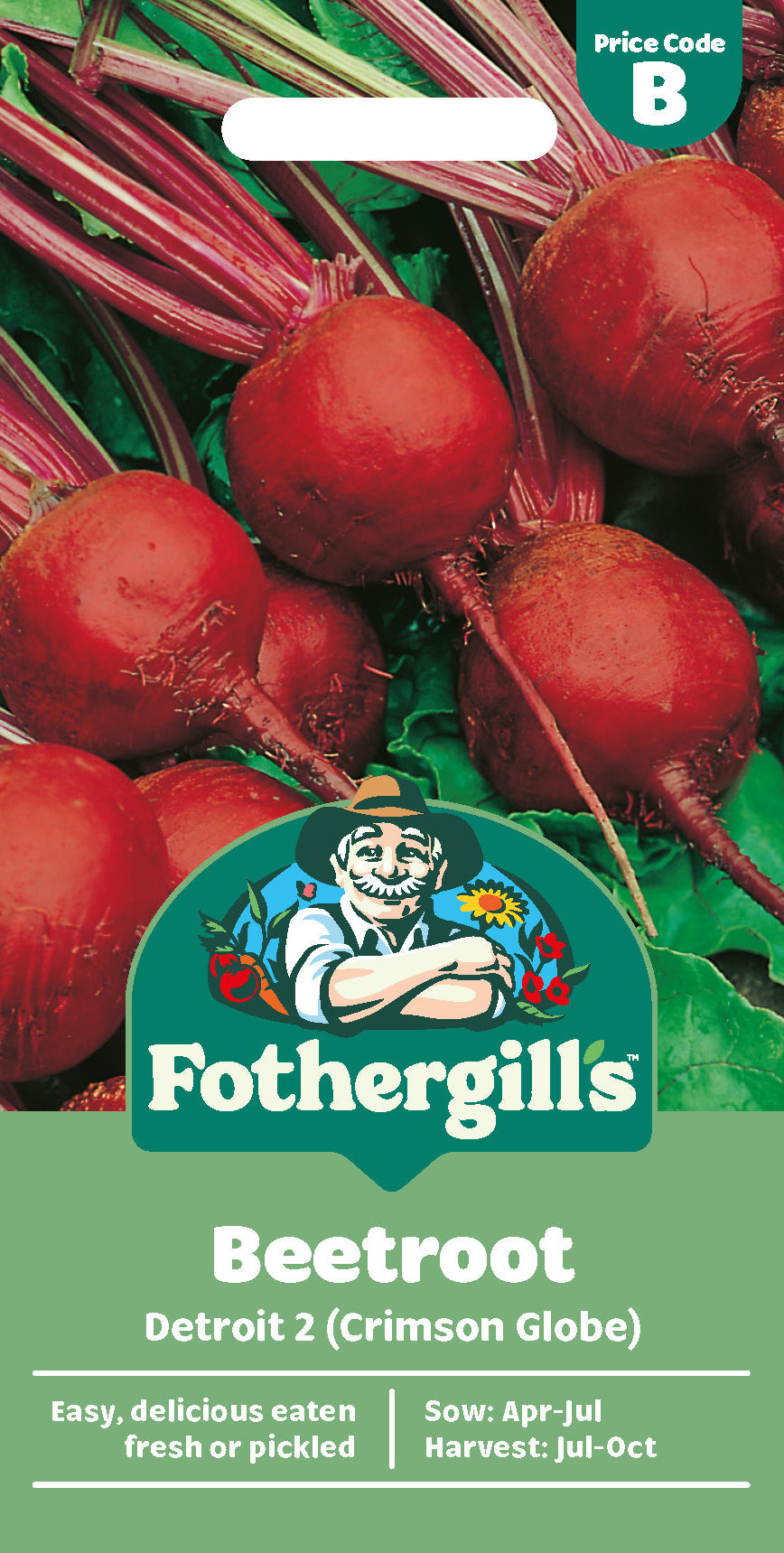 Mr Fothergill's Beetroot Detroit 2 (Crimson Globe) Seeds Packet