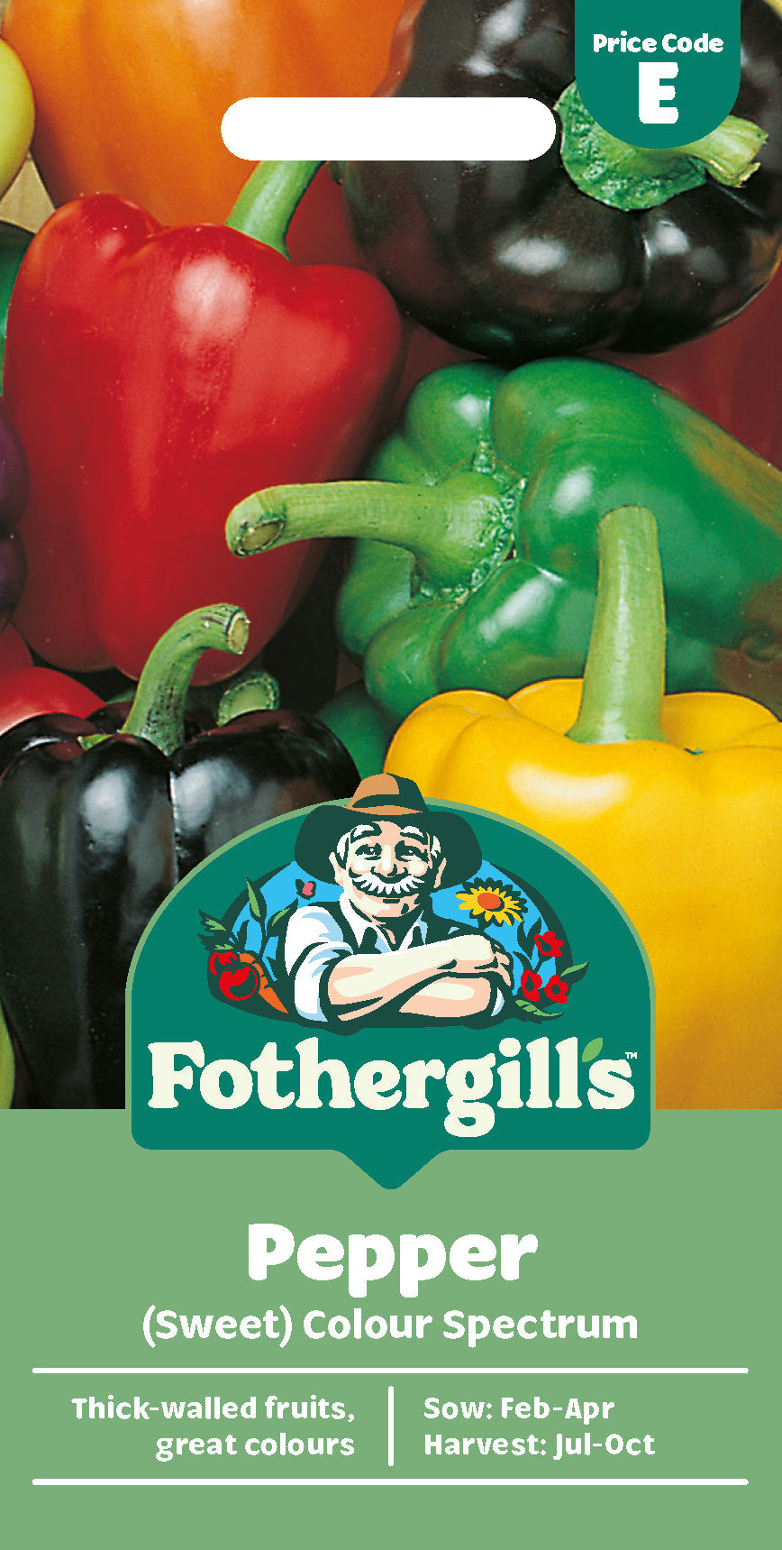 Mr Fothergill's Pepper (Sweet) Colour Spectrum Seeds Packet