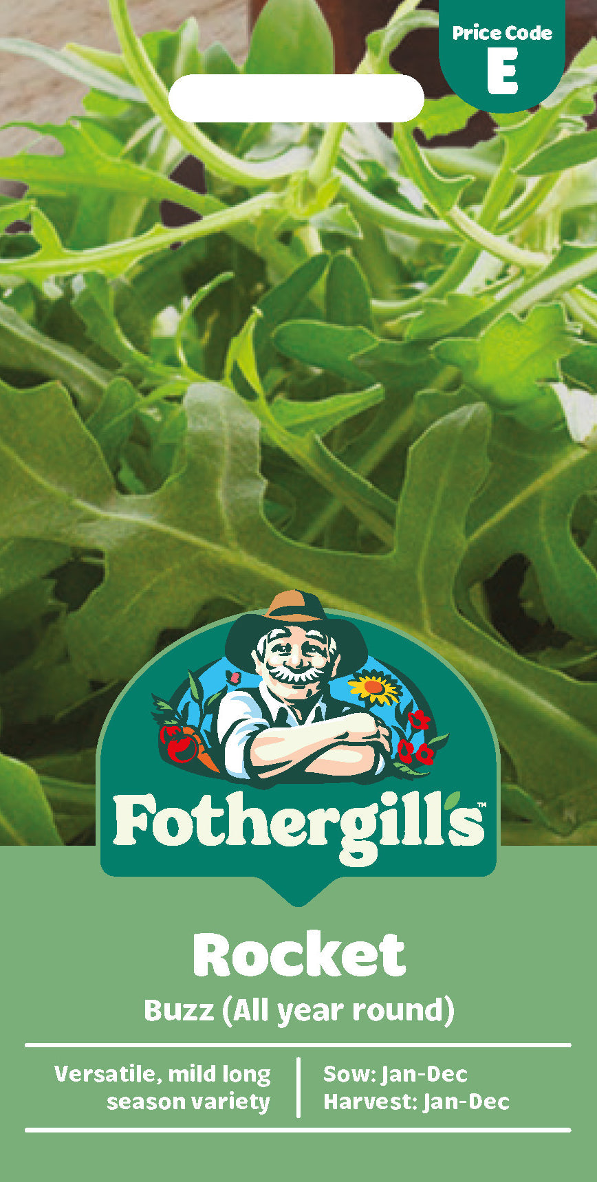 Mr Fothergill's Rocket Buzz (All Year Round) Seeds Packet