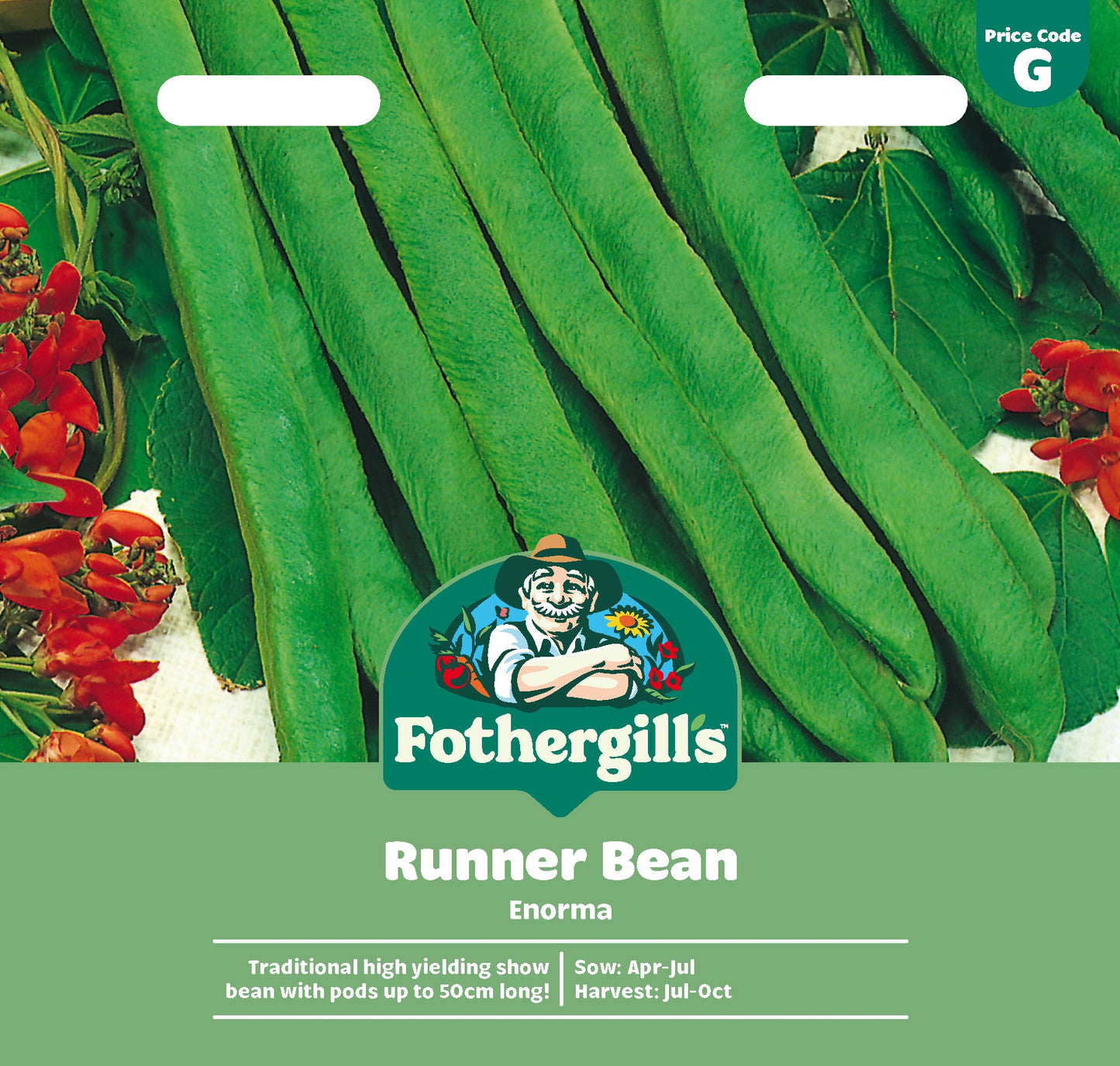 Mr Fothergill's Runner Bean Enorma Seeds Packet