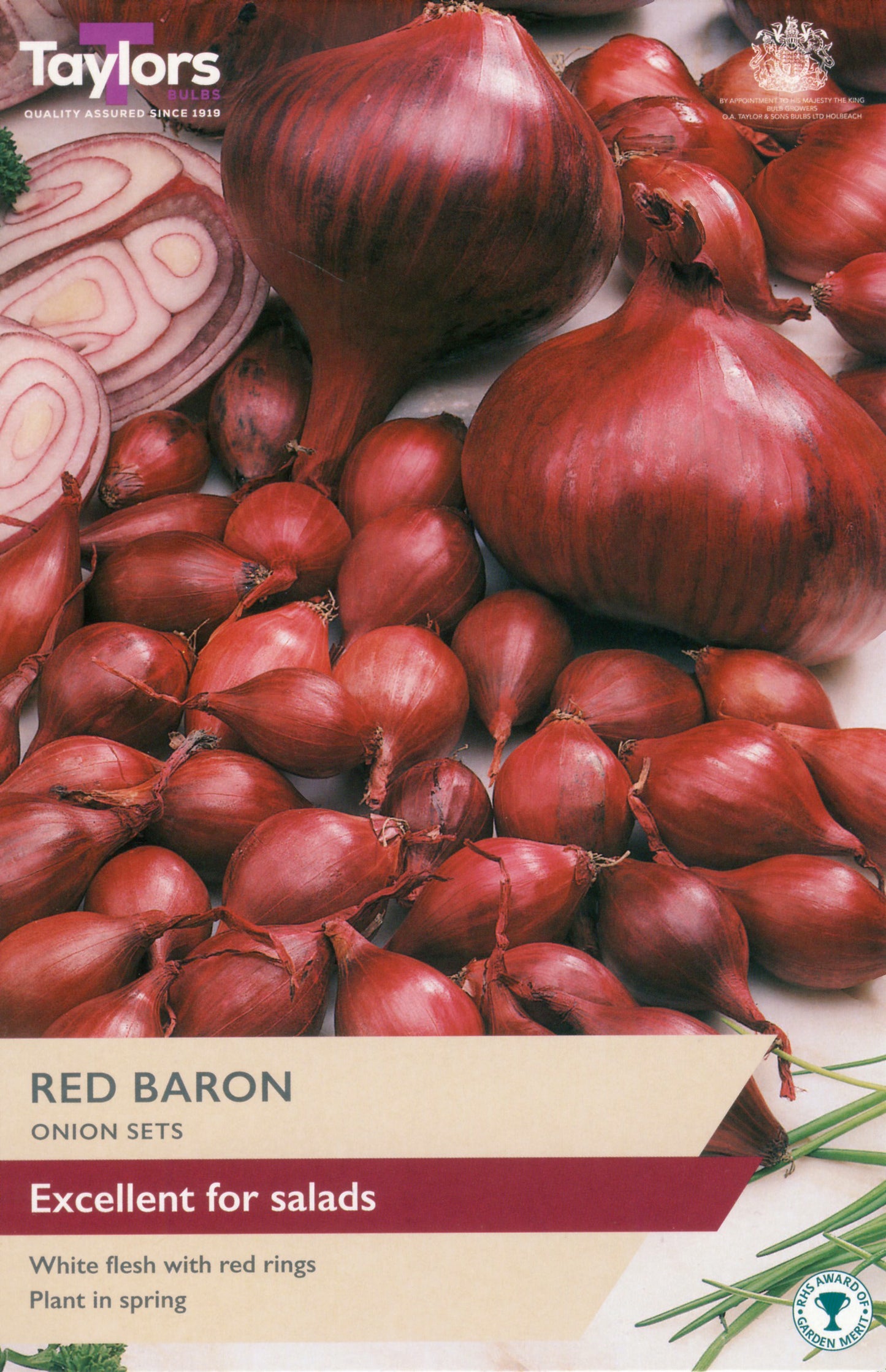 Taylors Bulbs Onion Sets Red Baron 50 Pack Bulbs