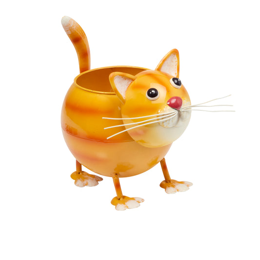 Cat-shaped bowl with a white background