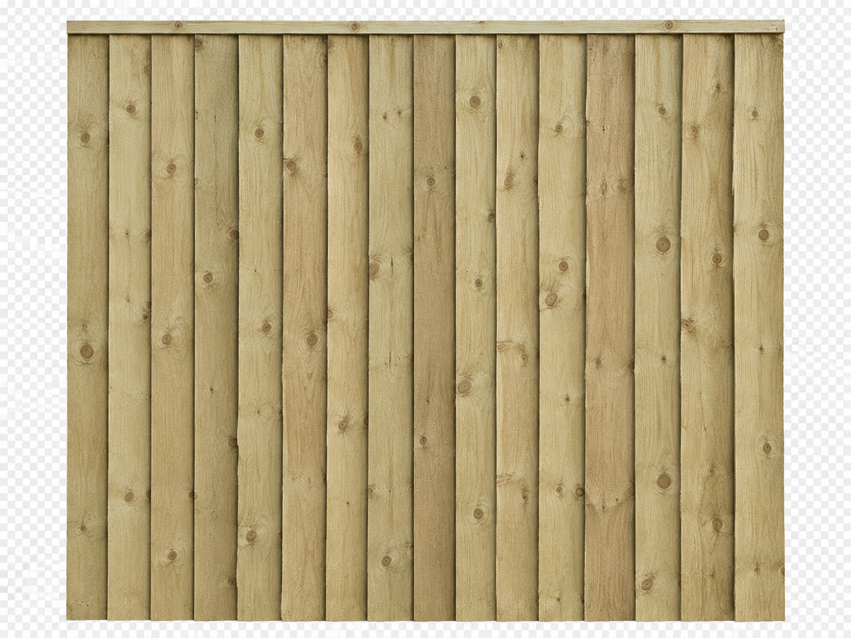 6x6 Feather Edge Panel Green Tan
