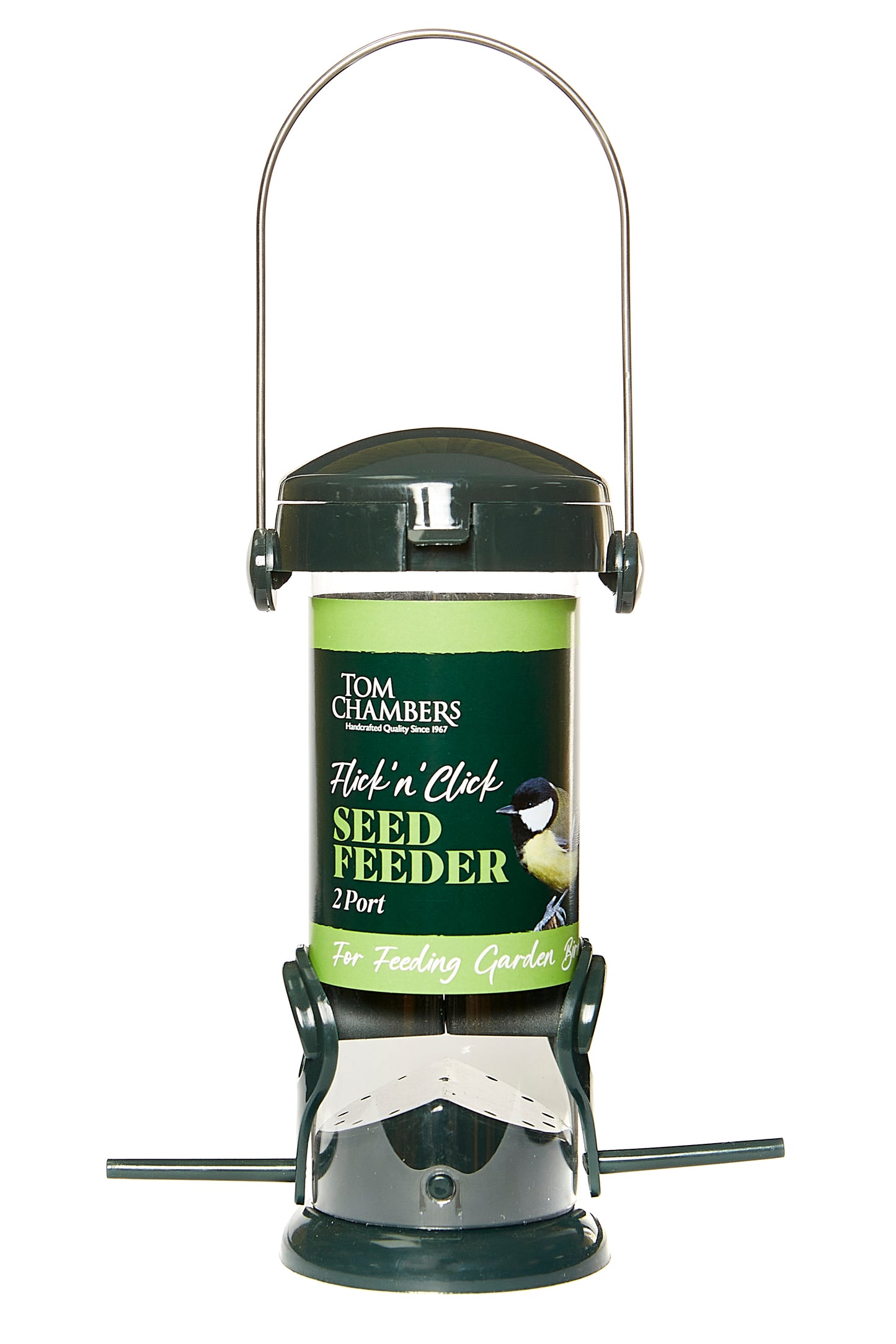 Tom Chambers Flick 'n' Click Seed Feeder 2 Port (CS042)