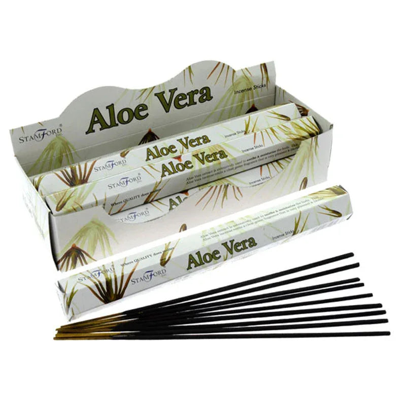 37108 Stamford Premium Hex Incense Sticks Aloe Vera 20 Pack - Grasmere Garden Centre