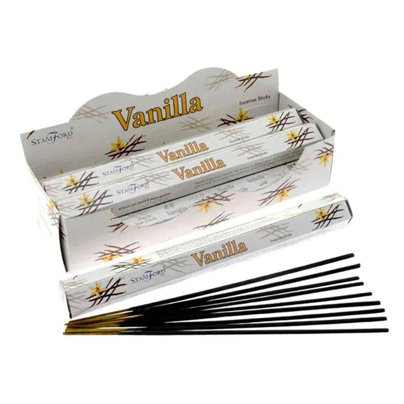 37121 Stamford Premium Hex Incense Sticks Vanilla 20 Pack - Grasmere Garden Centre