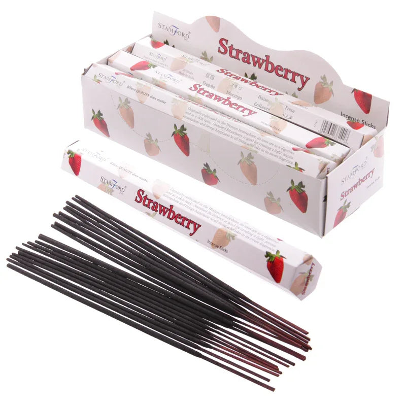 37141 Stamford Premium Hex Incense Sticks Strawberry 20 Pack - Grasmere Garden Centre