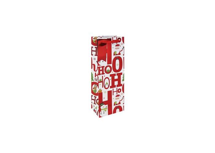 Decorative box with Christmas-themed design on a white background