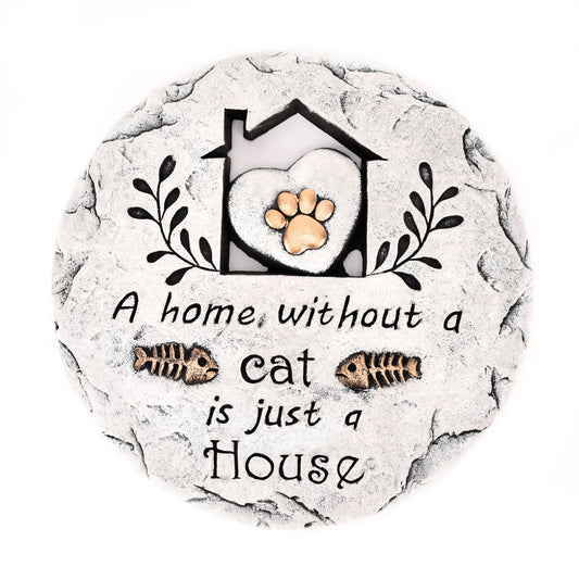 Cat themed stepping stone