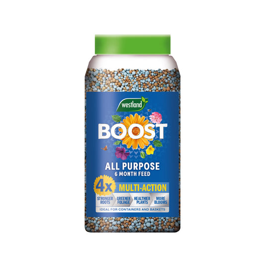 Westland Boost all-purpose plant food container on a white background
