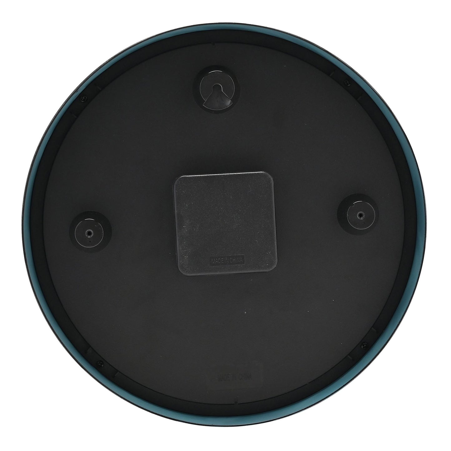 Back of clock on a white background