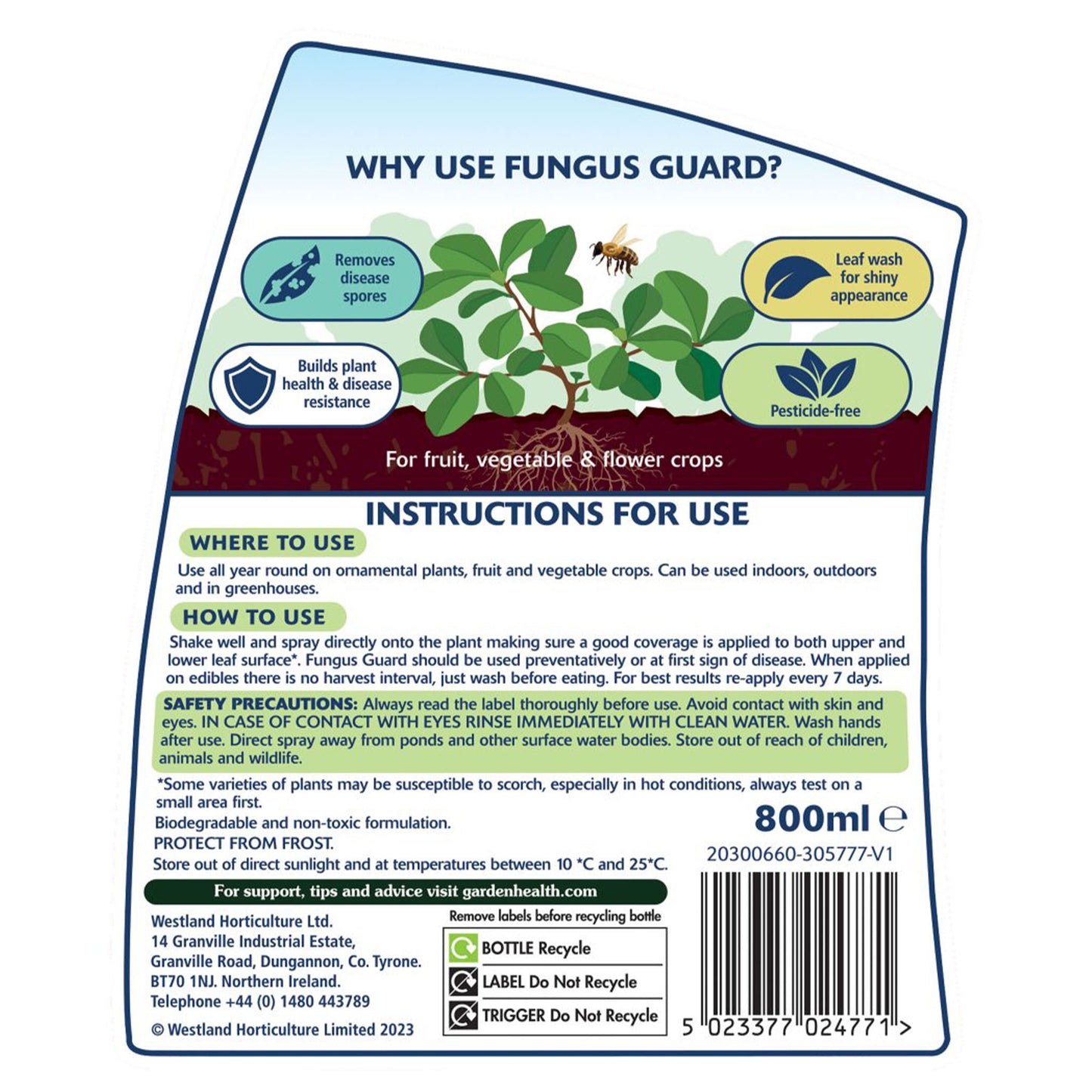 Westland Fungus Guard RTU 800ml