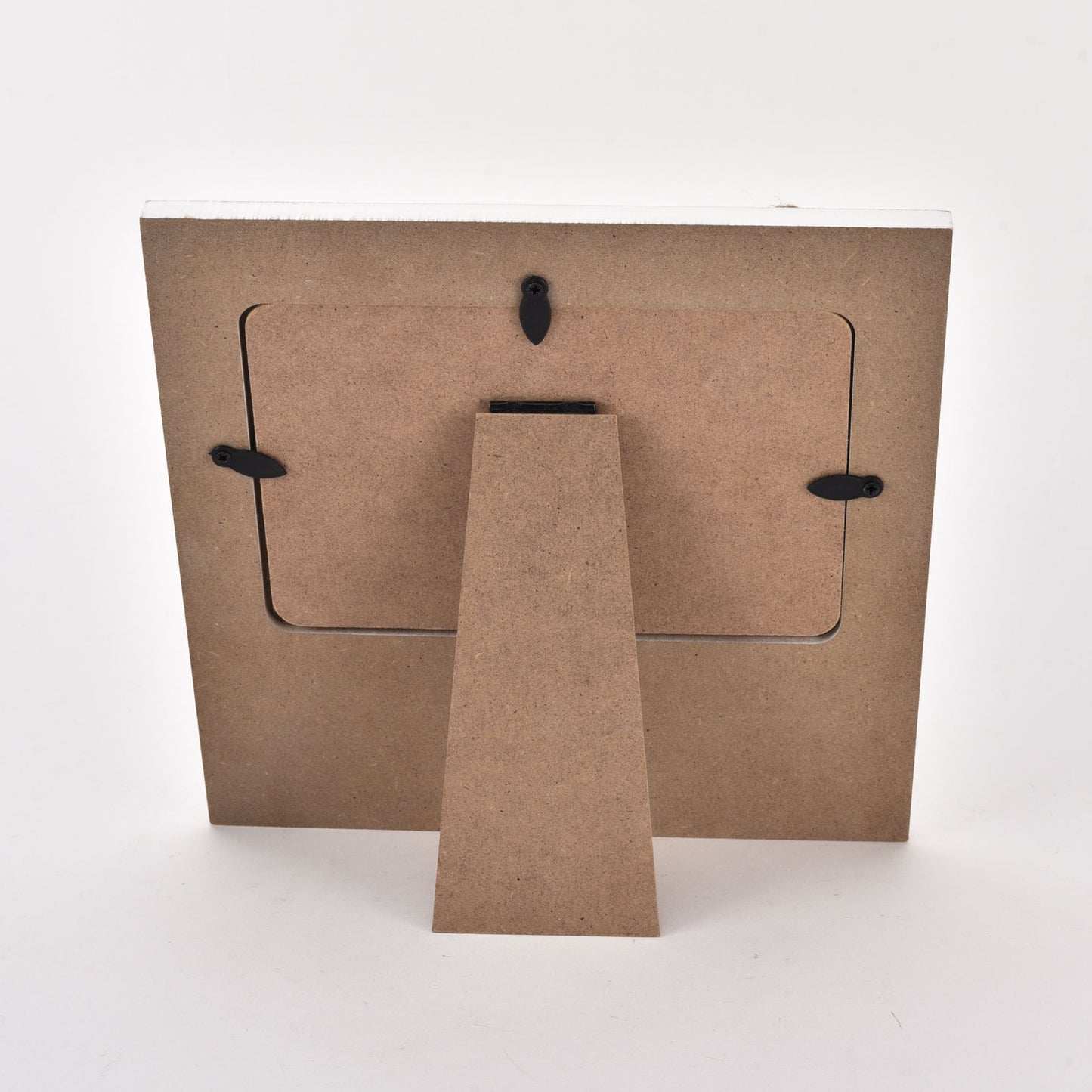 Two cardboard boxes with cut-out handles on a white background