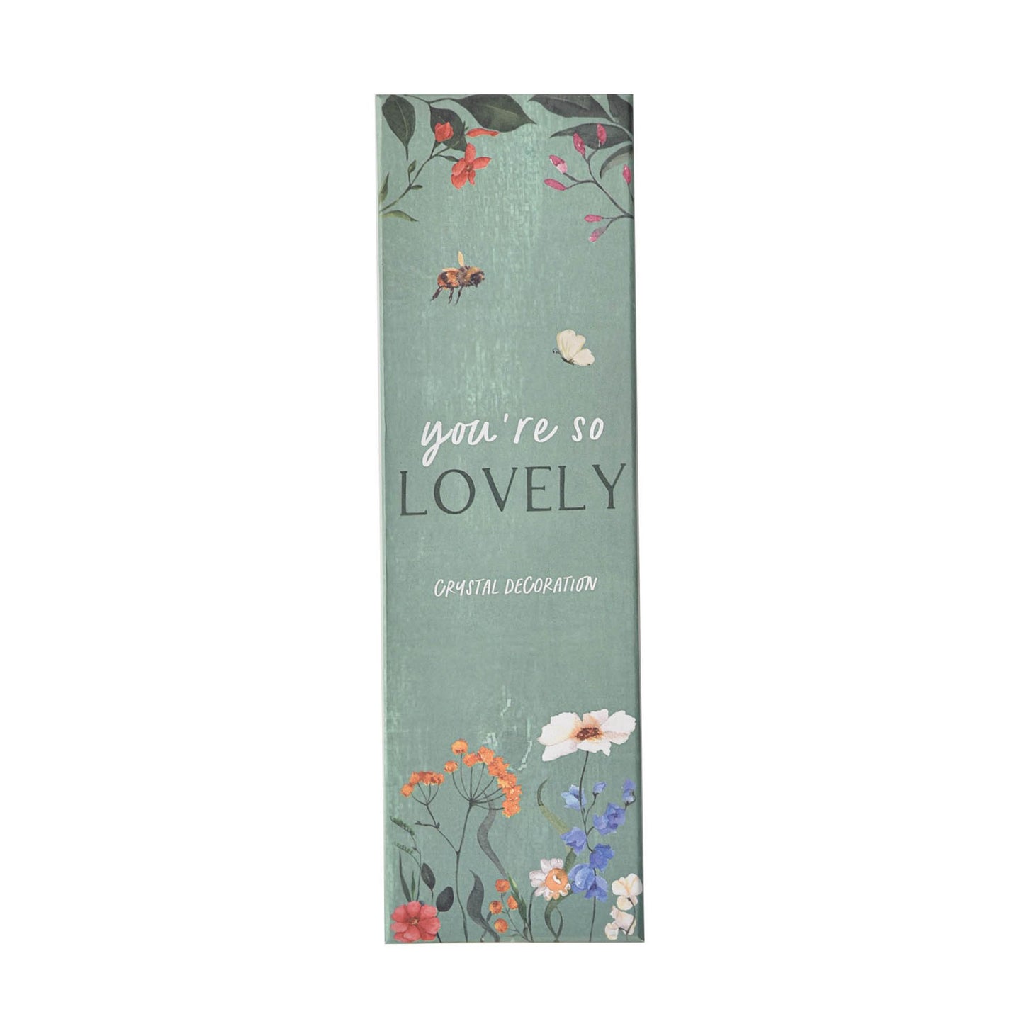 Decorative card with floral design and text on a white background
