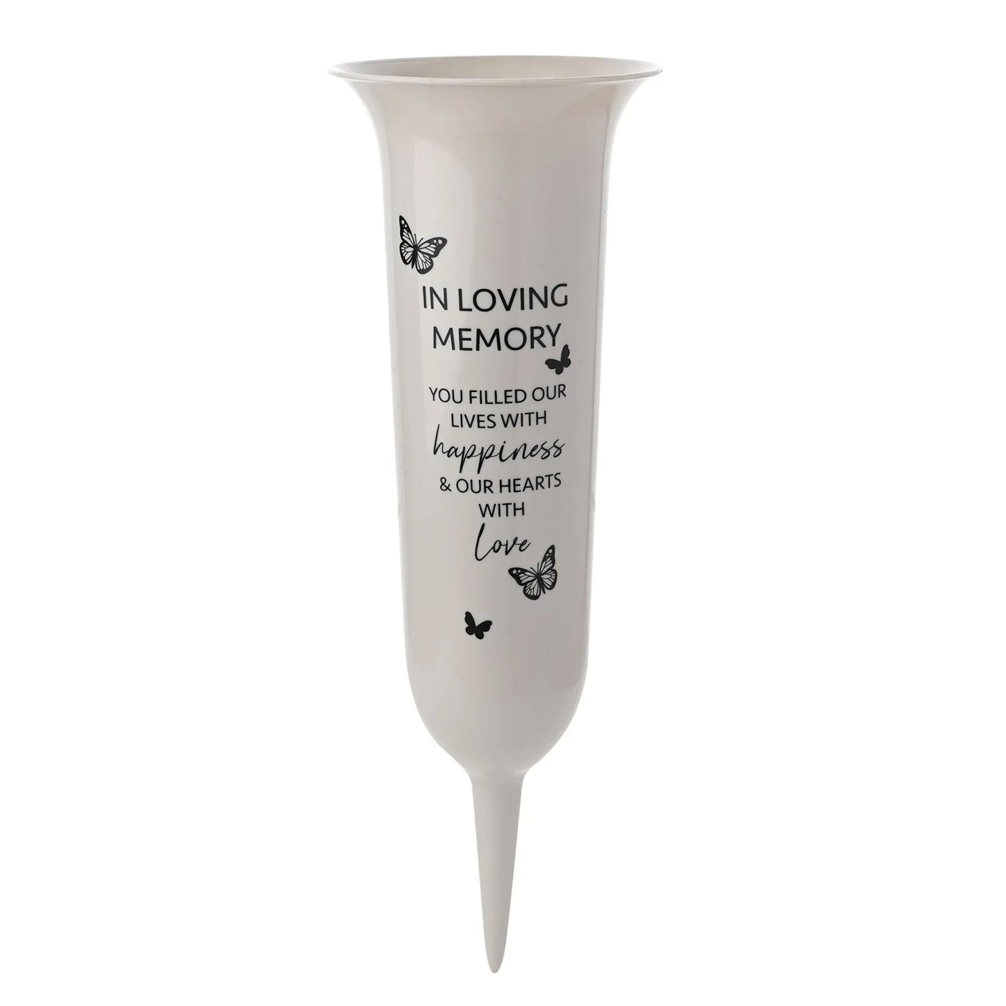'Thoughts of You' Vase - In Loving Memory You Filled our Lives with Happiness - Grasmere Garden Centre