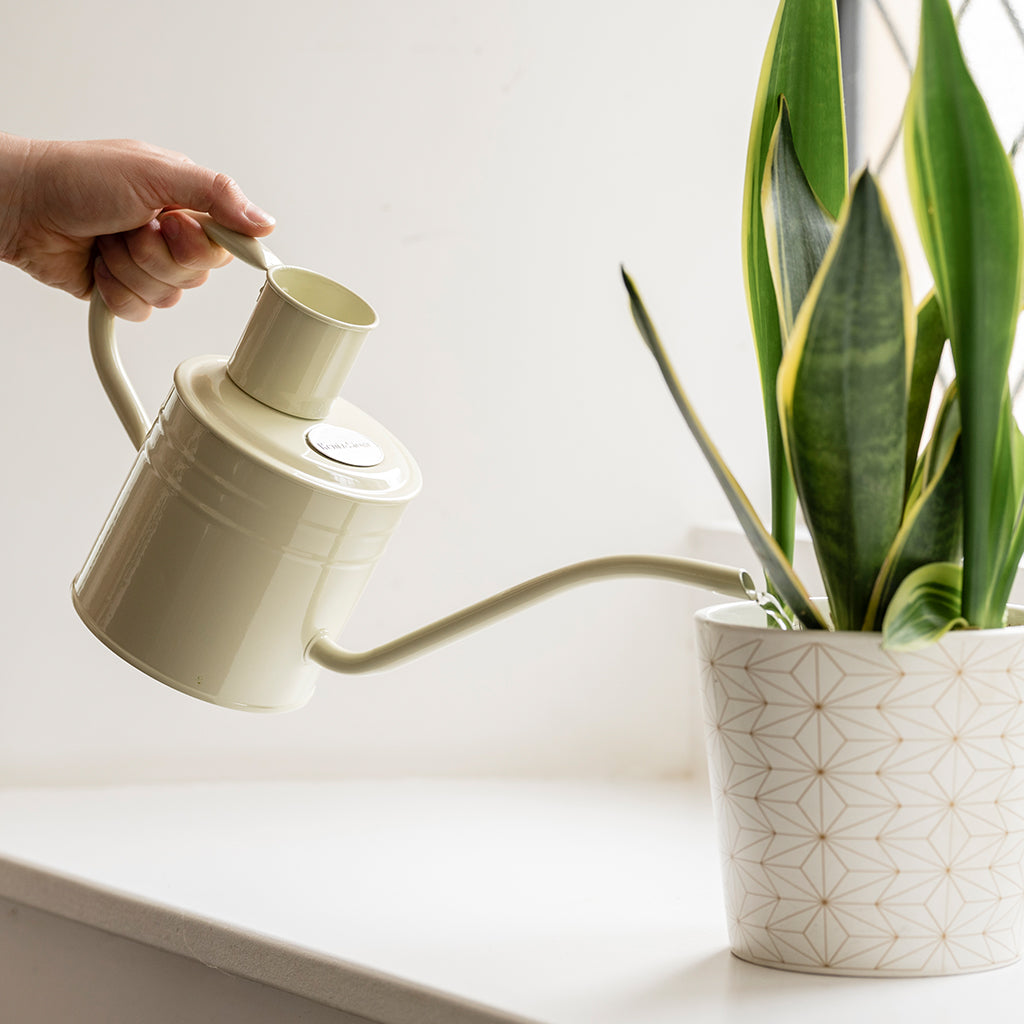 Kent & Stowe Indoor Metal Watering Can Vintage Cream 1L