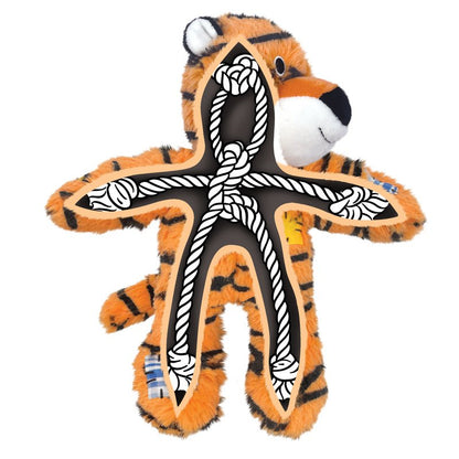KONG Wild Knots Tiger - Medium / Large Dog Toy on a white background