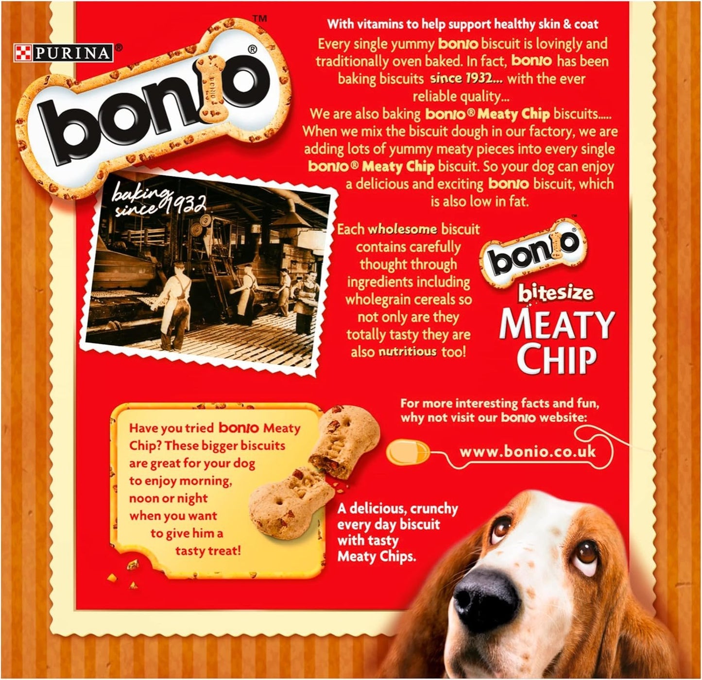 Bonio Meaty Chip Bitesize 400g