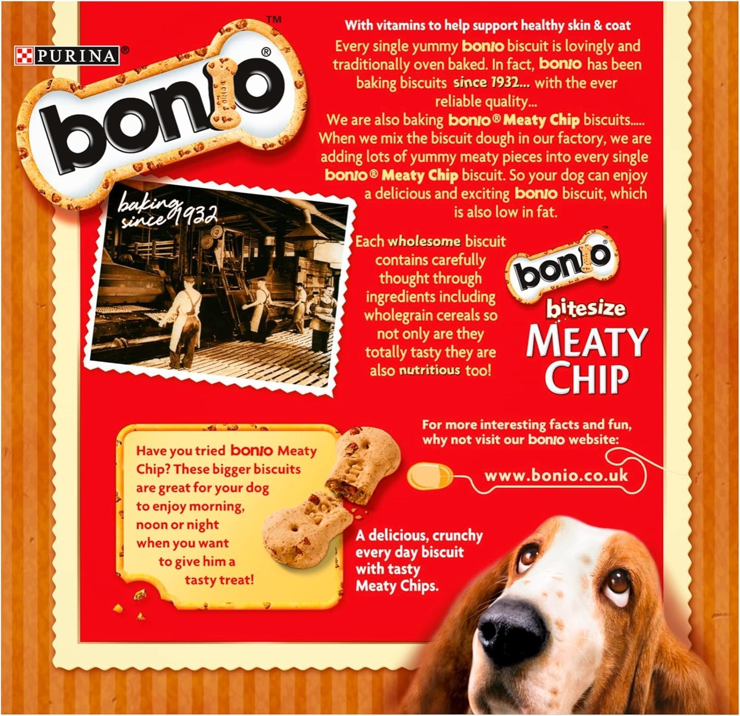 Bonio Meaty Chip Bitesize 400g