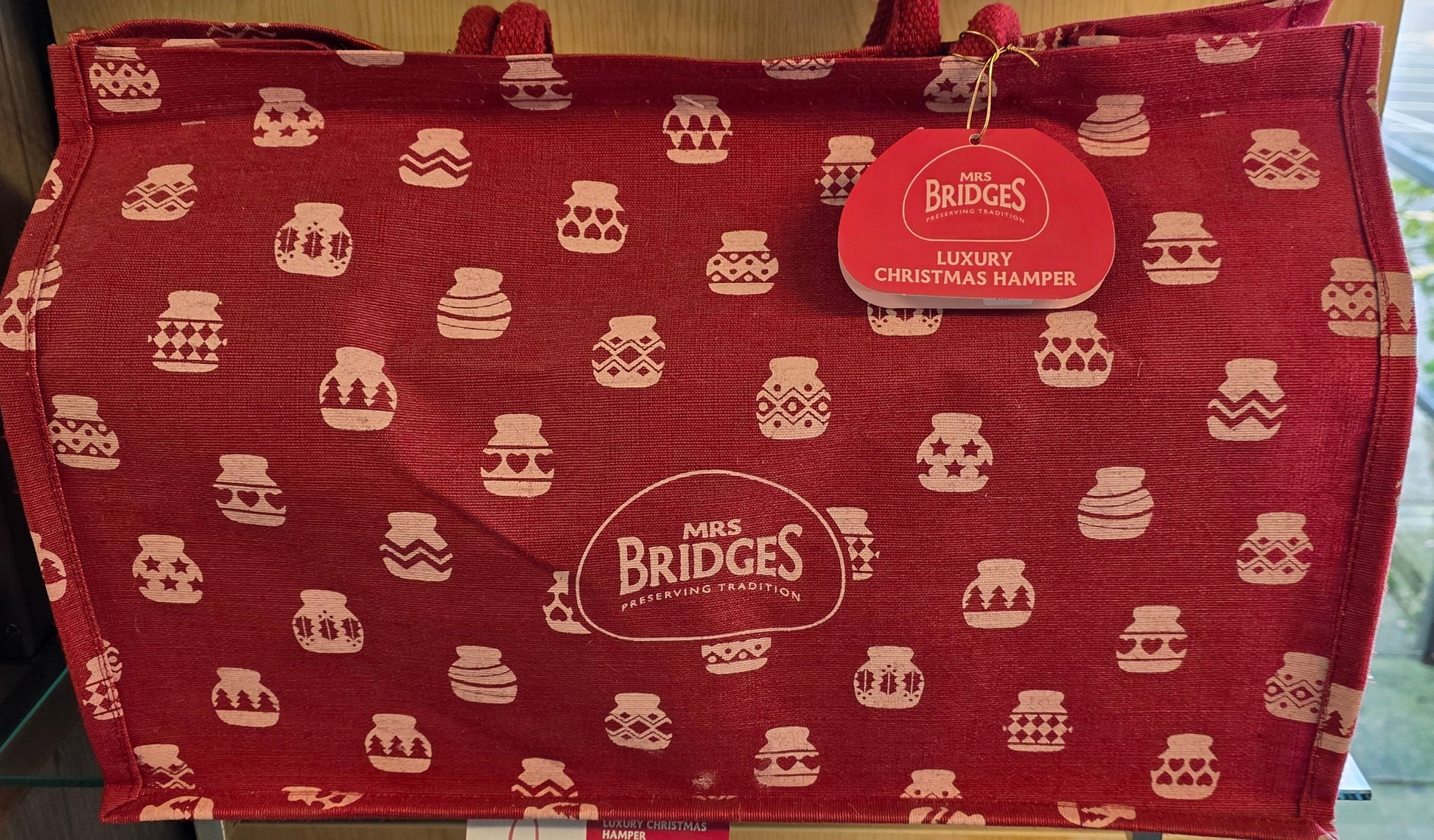 Red Mrs Bridges Luxury Christmas Hamper