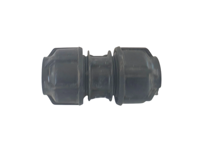 A dark gray cylindrical mechanical or automotive part with a flanged connection, shown against a plain white background.