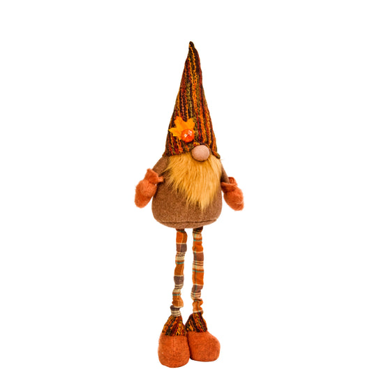 Decorative gnome with a tall hat on a white background