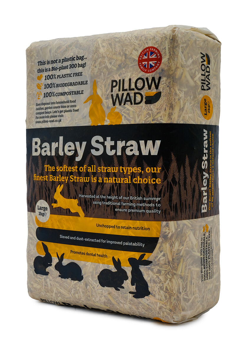 Pillow Wad Large Bale Barley Straw - Large 2kg on a white background
