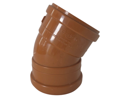 110mm Underground Drainage Double Socket 30 Degree Bend