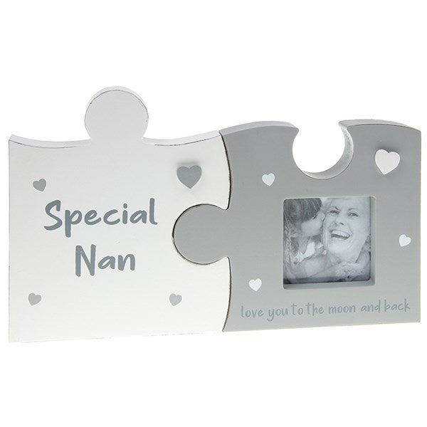 Jigsaw piece photo frame