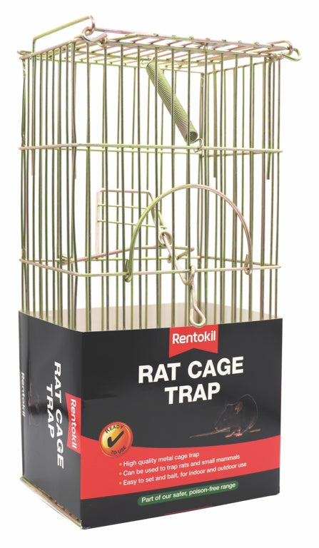 Rentokil rat cage trap on a white background
