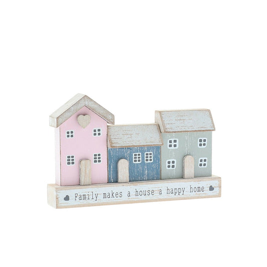 Love Lane 3 House Plaque Family