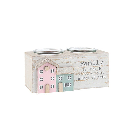 Love Lane Double Tealight Holder Family