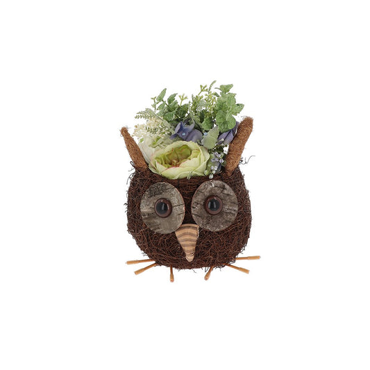 Cute Coir Planter Owl Small