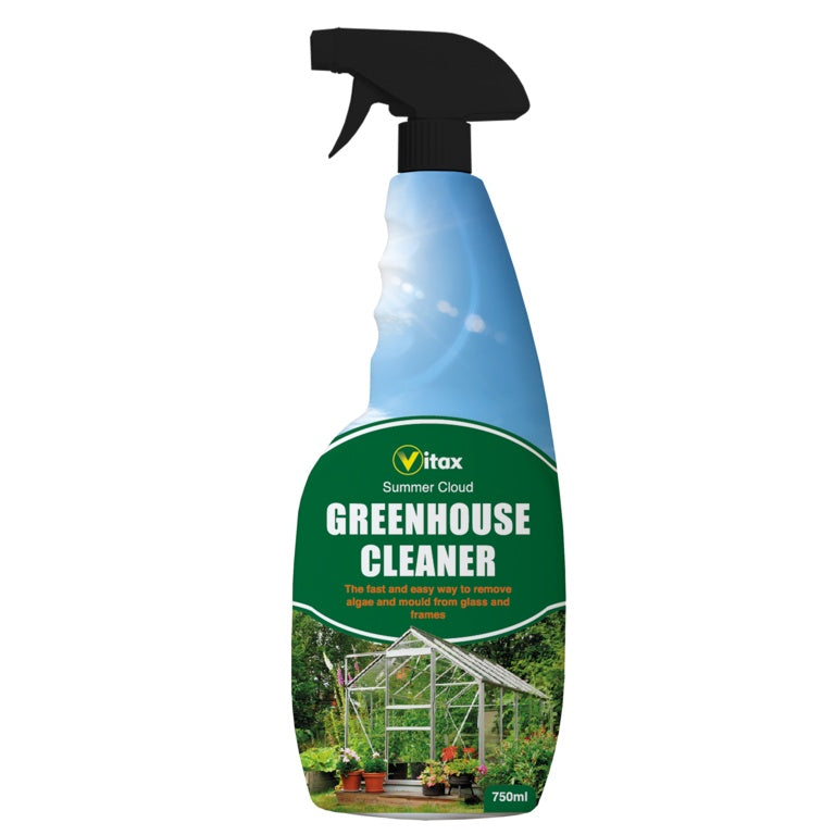 Vitax Summer Cloud 750ml Greenhouse Cleaner spray | UK algae mould remover for greenhouse glass and frames