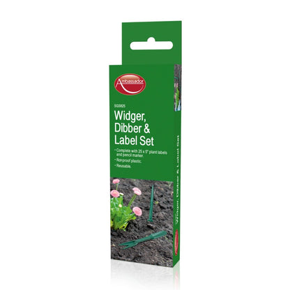 Ambassador garden tool set packaging on a white background