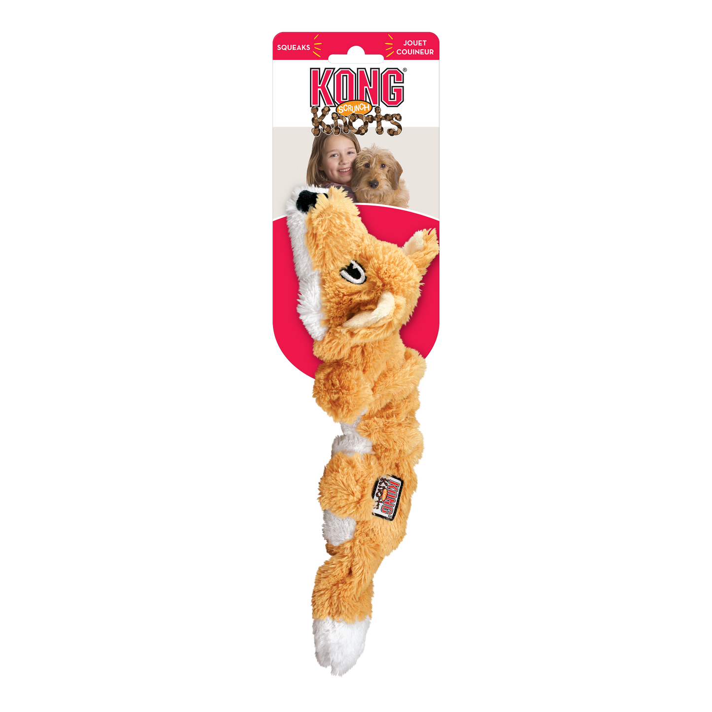 KONG Scrunch Knots Fox - Small Medium