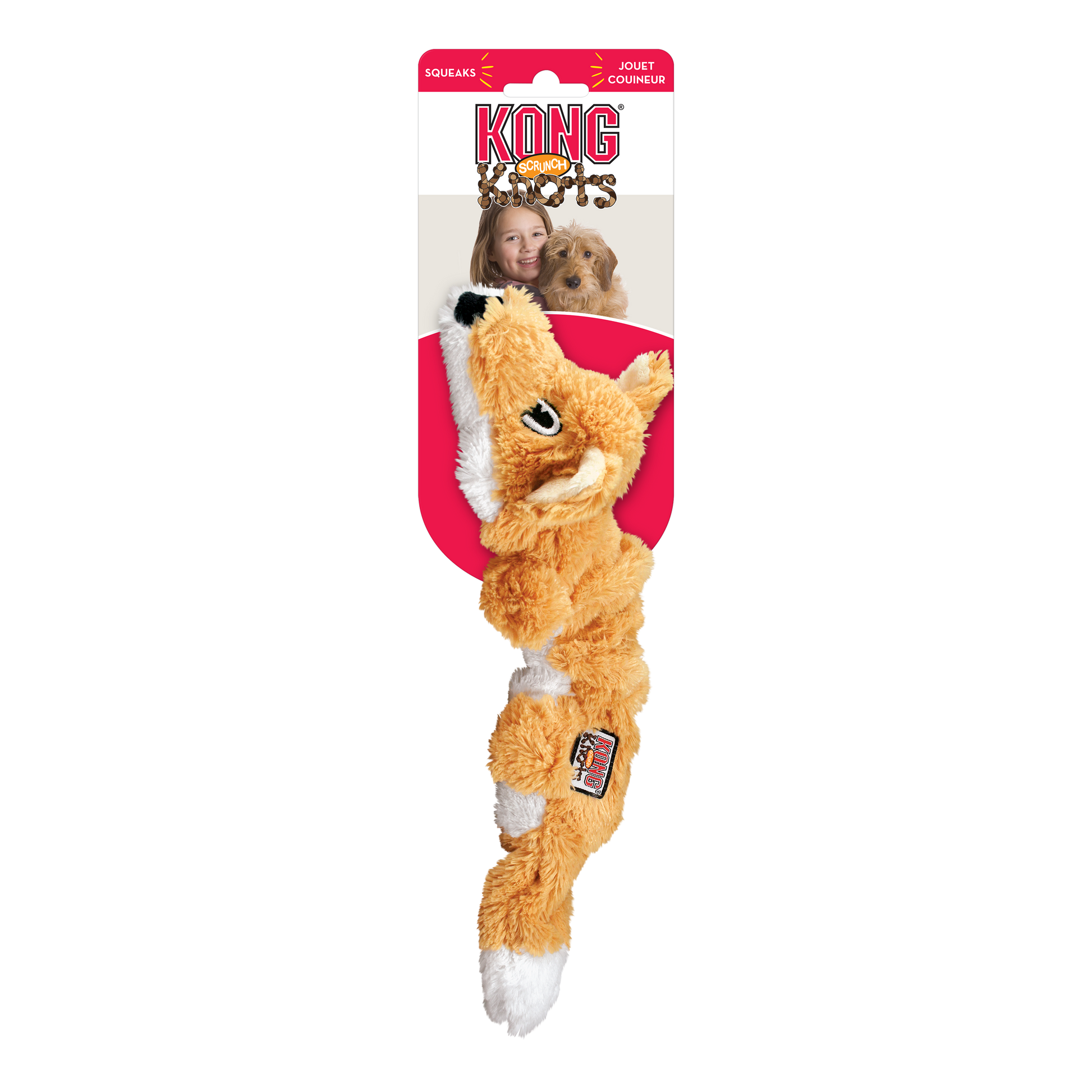 KONG Scrunch Knots Fox - Small Medium