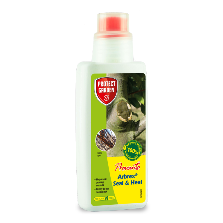 Spray bottle with 'Protect Garden' label on a white background