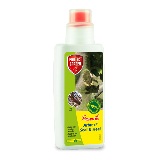 Spray bottle with 'Protect Garden' label on a white background