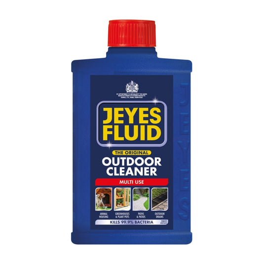 Jeyes Fluid Original Outdoor Cleaner multi-use disinfectant 300ml | UK patio, drain, and animal housing cleaner