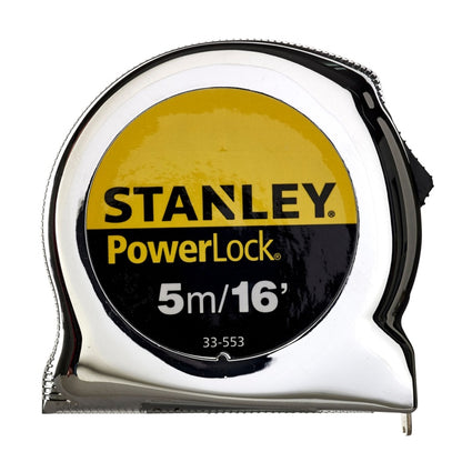 Stanley PowerLock tape measure on a white background