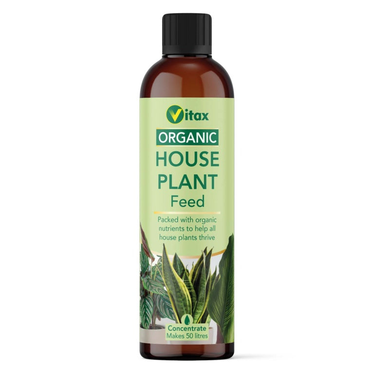 Vitax Organic House Plant Feed bottle on a white background