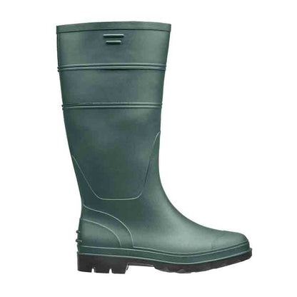 Green Wellington Boot on a white background