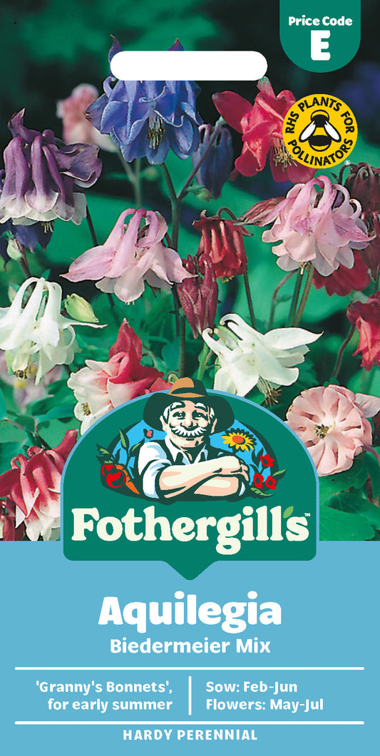 Mr Fothergill's Aquilegia Biedermeier Mix Seeds Packet