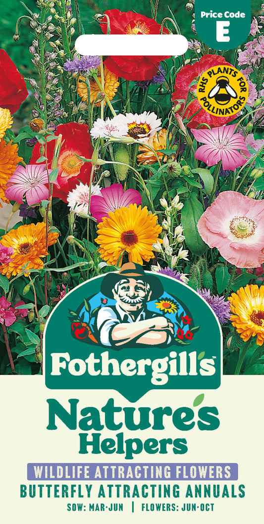 Mr Fothergill's Butterfly Attracting Annuals Seeds Packet