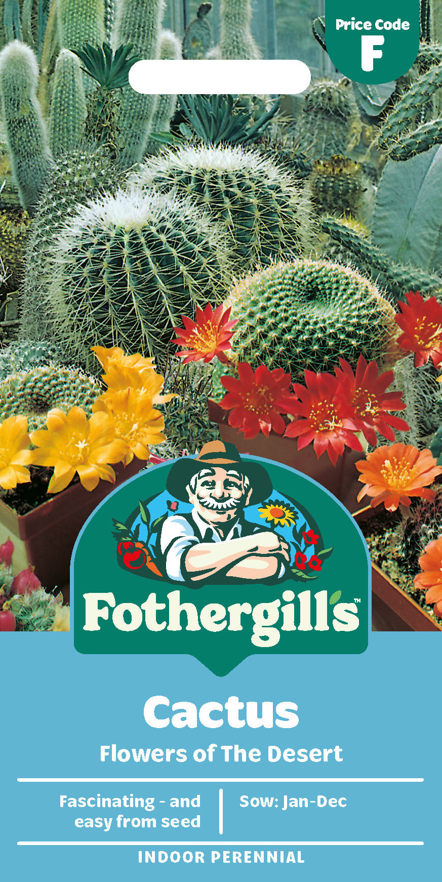 Mr Fothergill's Cactus Flowers Of The Desert Seeds Packet