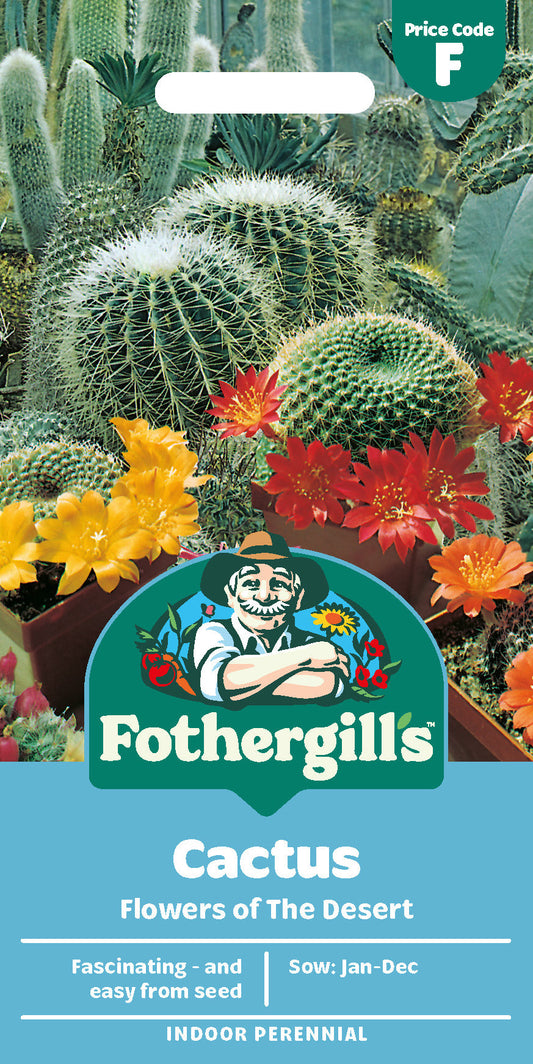 Mr Fothergill's Cactus Flowers Of The Desert Seeds Packet