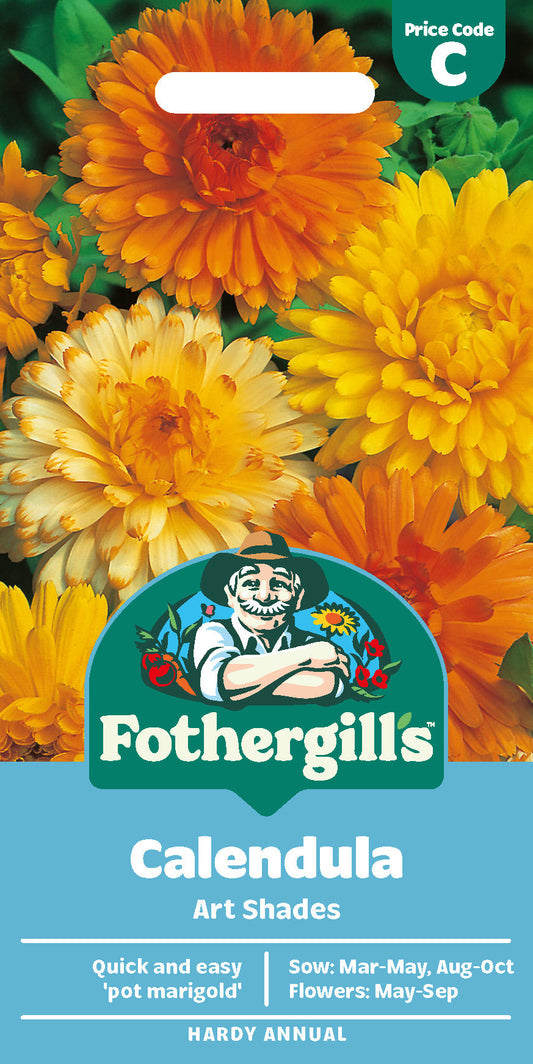 Mr Fothergill's Calendula Art Shades Seeds Packet